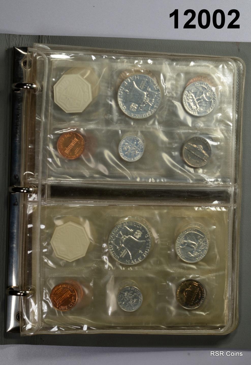 1955-63 10 MINT SEALED CHOICE GEM PROOF SET LOT 2- 1960 SMALL & LARGE DATE#12002