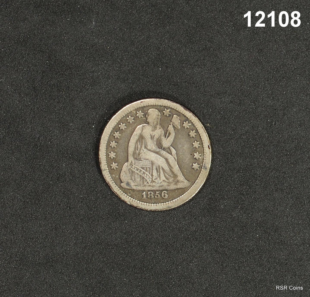 1856 SEATED DIME VF! #12108