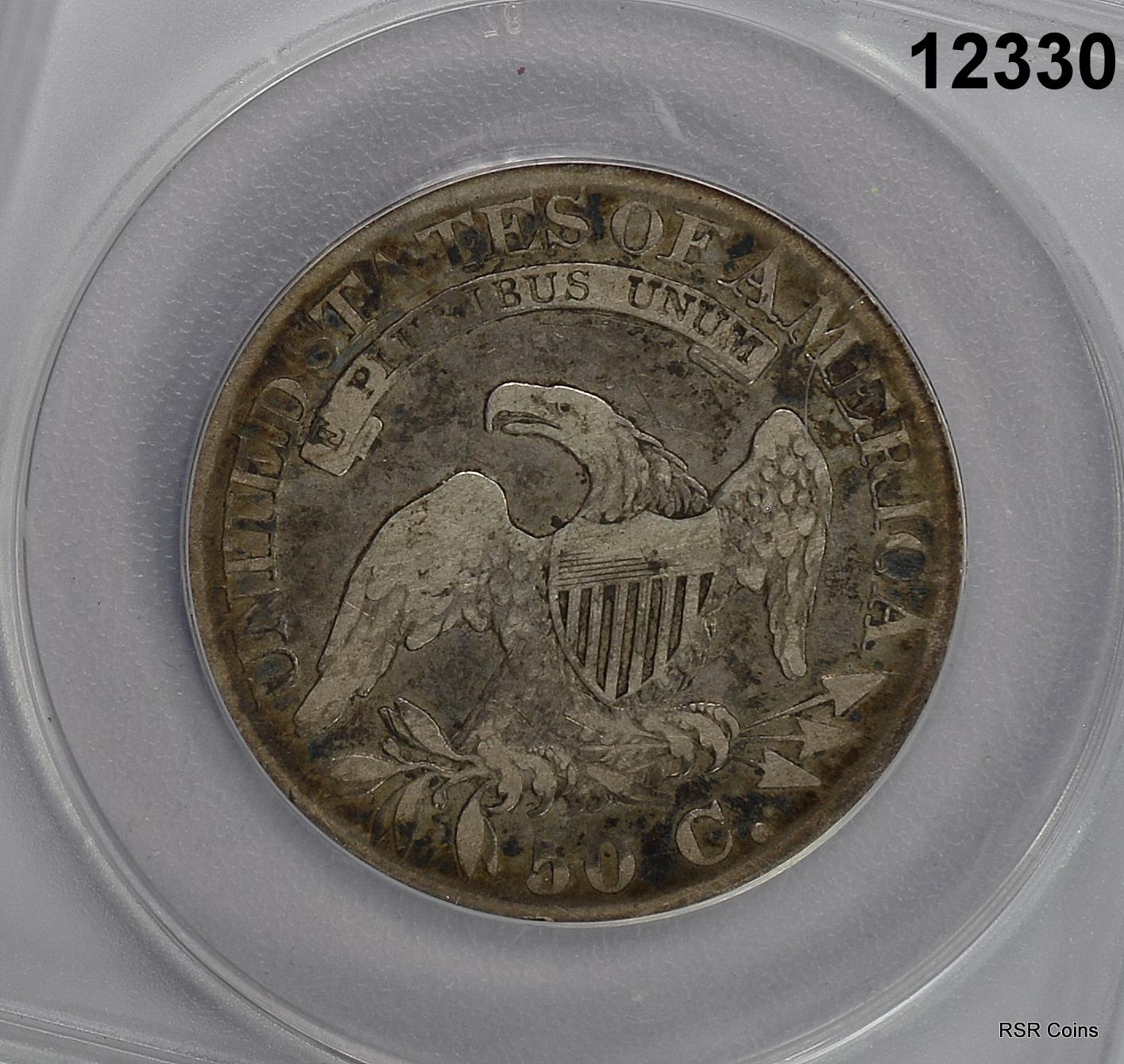 1825 CAPPED BUST HALF DOLLAR ANACS CERTIFIED VG10 #12330