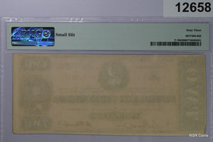 1864 $2 CSA T-70 PMG CERTIFIED 63 NOTE! NICE! #12658