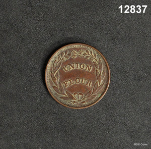 1863 CIVIL WAR TOKEN D.L. WING 318 BROADWAY ALBANY #12837