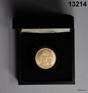 2.4G GOLD MEDAL GEORGE WASHINGTON 1776-1976 BICENTENNIAL .500 PURE GOLD! #13214