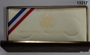 1989 US CONGRESSIONAL 3 COIN PROOF SET W/ GOLD $5 ORIGINAL BOX & COA!! #13217