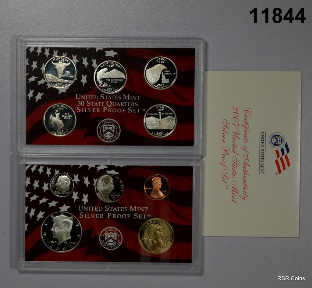 2007 S 90% SILVER PROOF SET 14 COINS! #11844