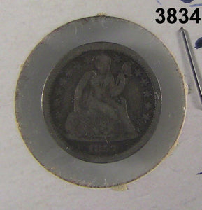 1857 SEATED LIBERTY 10 CENT FINE #3834