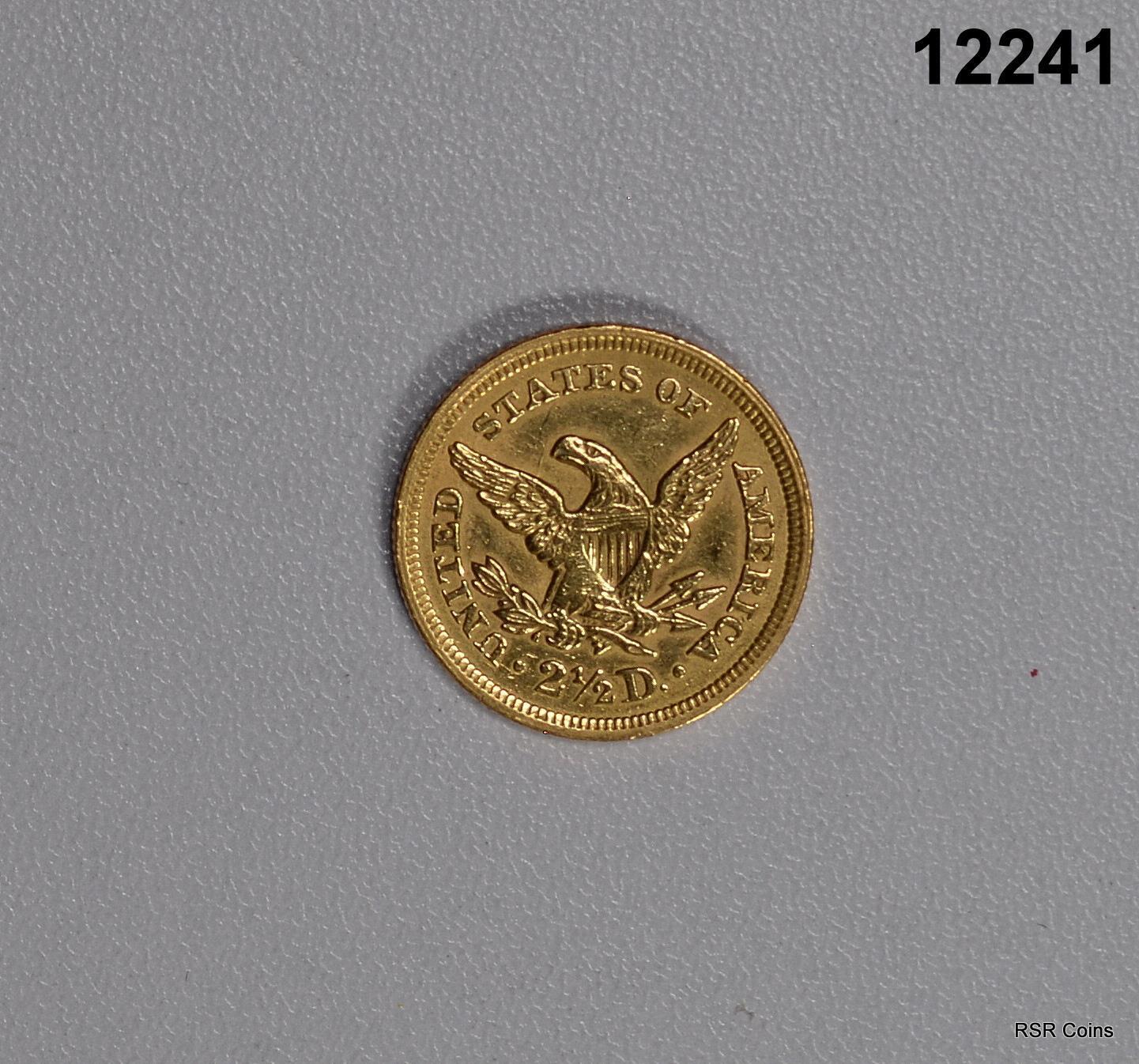 1853 $2.50 GOLD LIBERTY AU! #12241