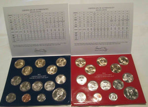 2011 Mint Set U.S. Mint Philadelphia & Denver 28 coins Uncirculated and COA