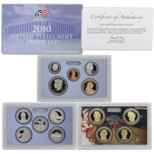 2010 UNITED STATES MINT PROOF SET BOX & CARD GREAT BIRTH YEAR GIFTS!
