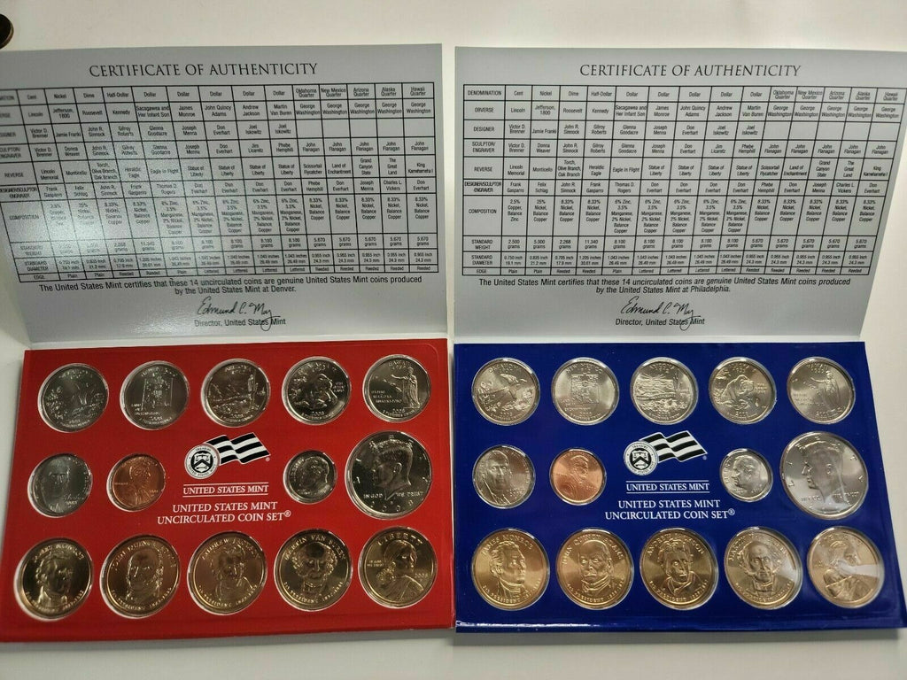 2008 Orig. US GEM MINT SET. Complete with all "P and "D" Mint coins. 28 Total