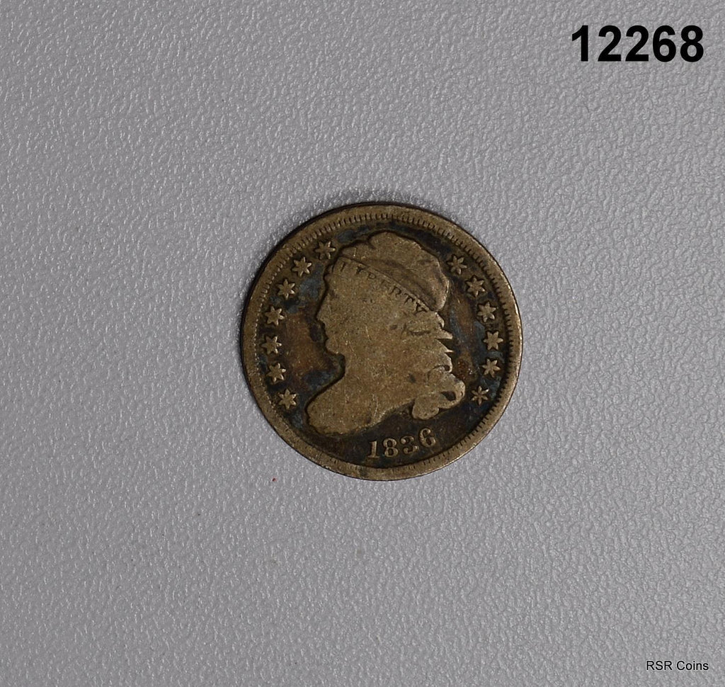 1836 CAPPED BUST DIME FINE! #12268
