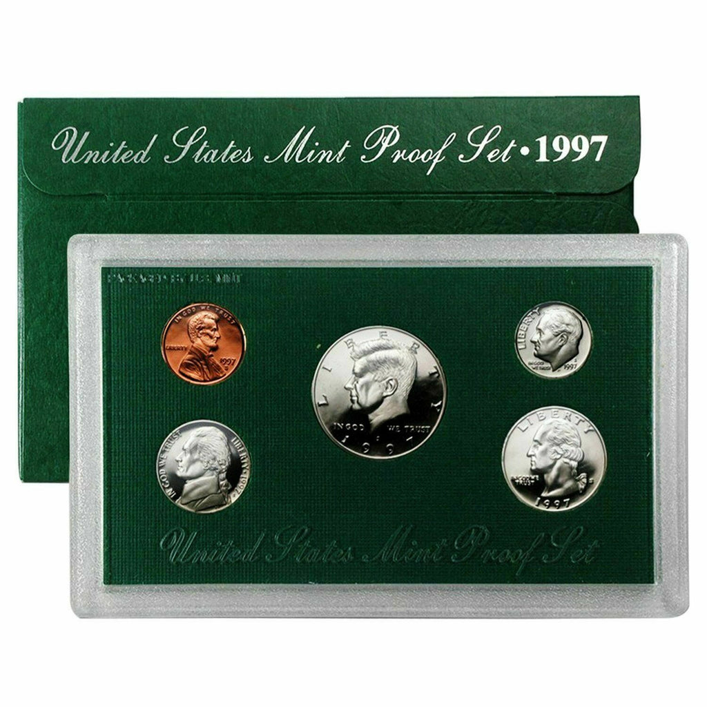 1997 S U.S. Mint Proof Set WITH BOX AND COA GREAT BIRTH YEAR AND GIFT!!