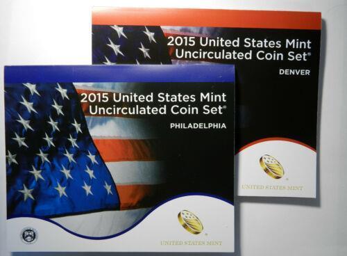 2015 US MINT UNCIRCULATED BU P&D 28 COIN SET