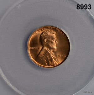 1936 LINCOLN CENT ANACS CERTIFIED MS66 RED! #8993