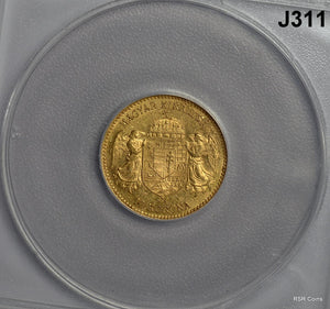 1912 KB GOLD 10 K HUNGARY ANACS CERTIFED MS62 NICE! #J311