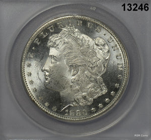 1880 S MORGAN SILVER DOLLAR ANACS CERTIFED MS64 FROSTY LOOKS BETTER! #13246