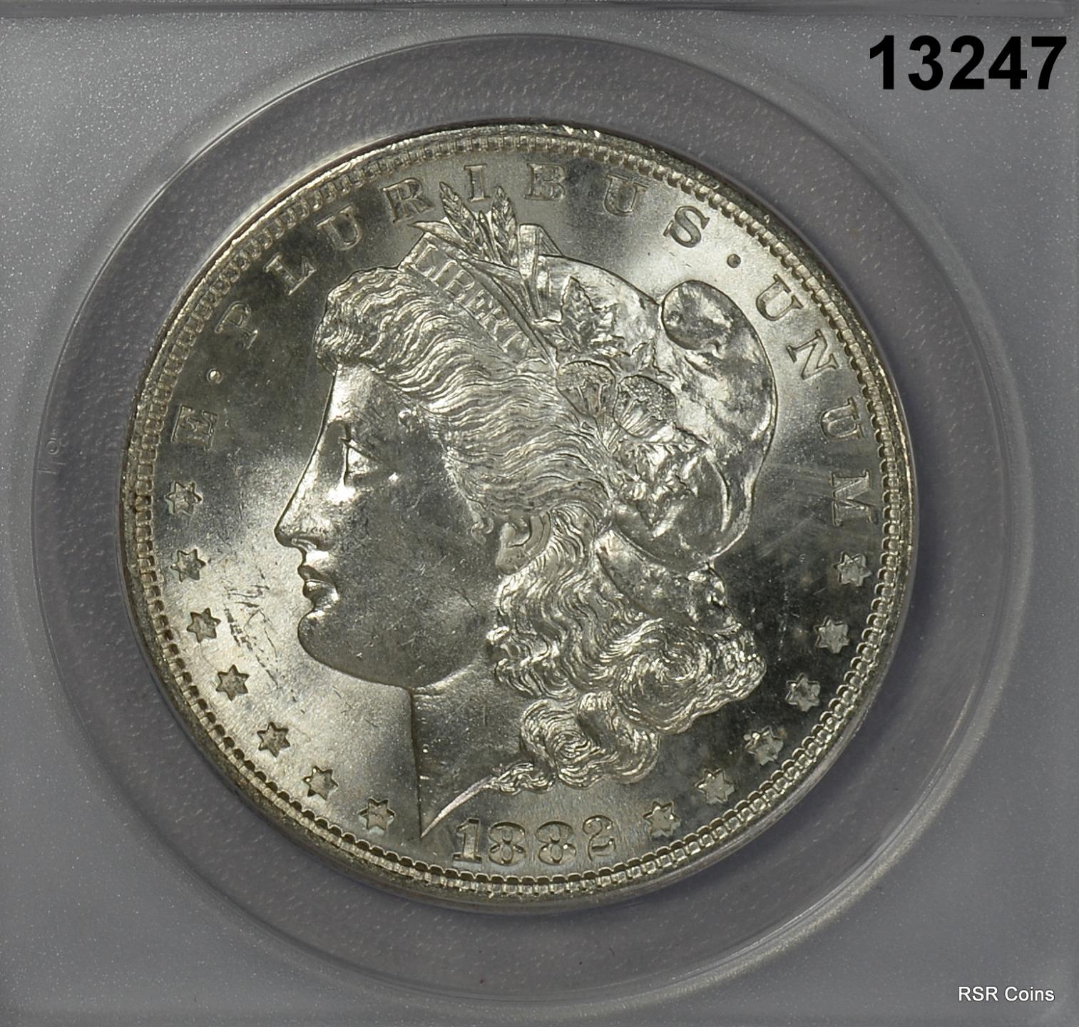 1882 S MORGAN SILVER DOLLAR ANACS CERTIFED MS64 FLASHY LOOKS BETTER! #13247