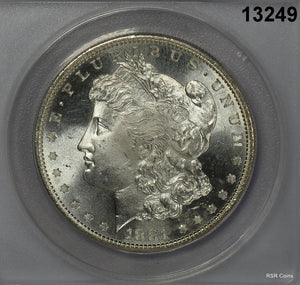 1881 S MORGAN SILVER DOLLAR ANACS CERTIFED MS65 FULLY STRUCK LOOKS 66! #13249
