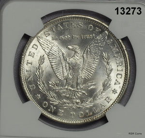 1887 MORGAN SILVER DOLLAR NGC CERTIFIED MS63 FLASHY! #13273