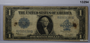 1923 $1 WASHINGTON HORSE BLANKET NOTE BLUE SEAL #13294