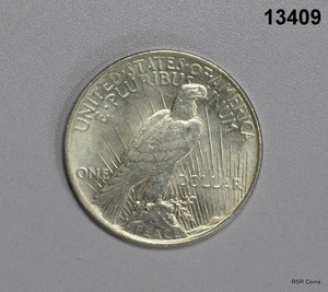 1923 PEACE SILVER DOLLAR BU FLASHY COIN!! #13409
