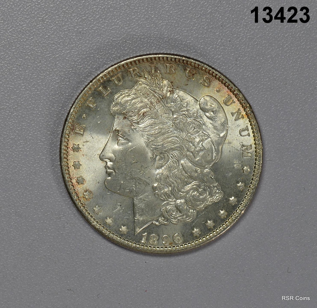 1896 MORGAN SILVER DOLLAR CHOICE ORIGINAL BU COIN! #13423