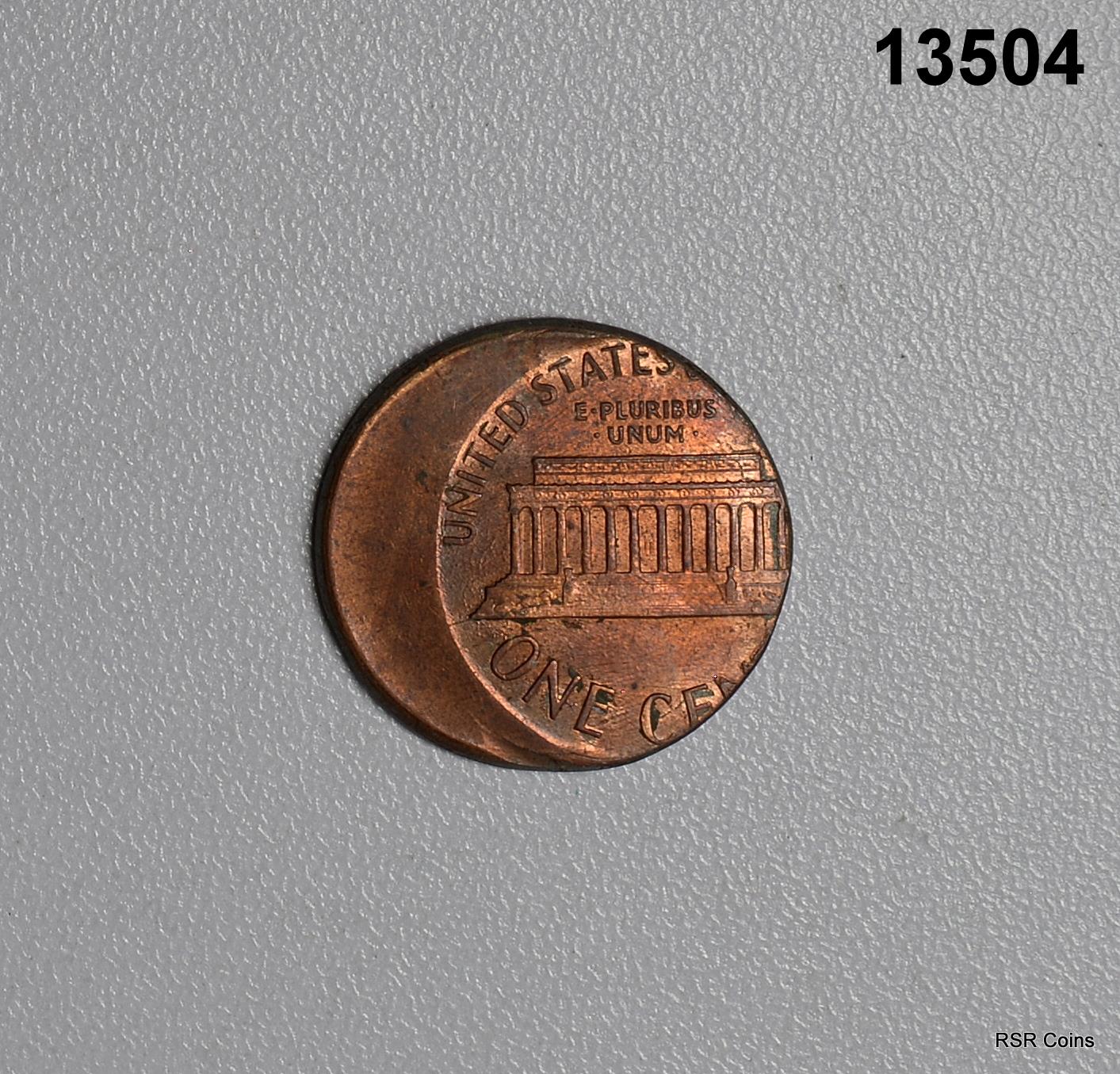 OFF CENTER LINCOLN MEMORIAL CENT #13504