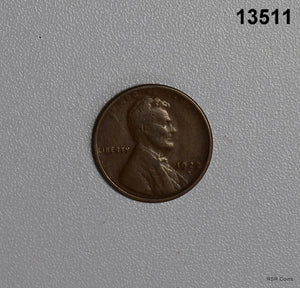 1922 WEAK D LINCOLN CENT FINE! #13511