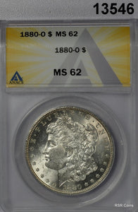 1880 O MORGAN SILVER DOLLAR ANACS CERTIFED MS62 LOOKS BETTER! #13546