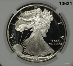 1993 P SILVER EAGLE NGC CERTIFIED PF69 ULTRA CAMEO! #13631