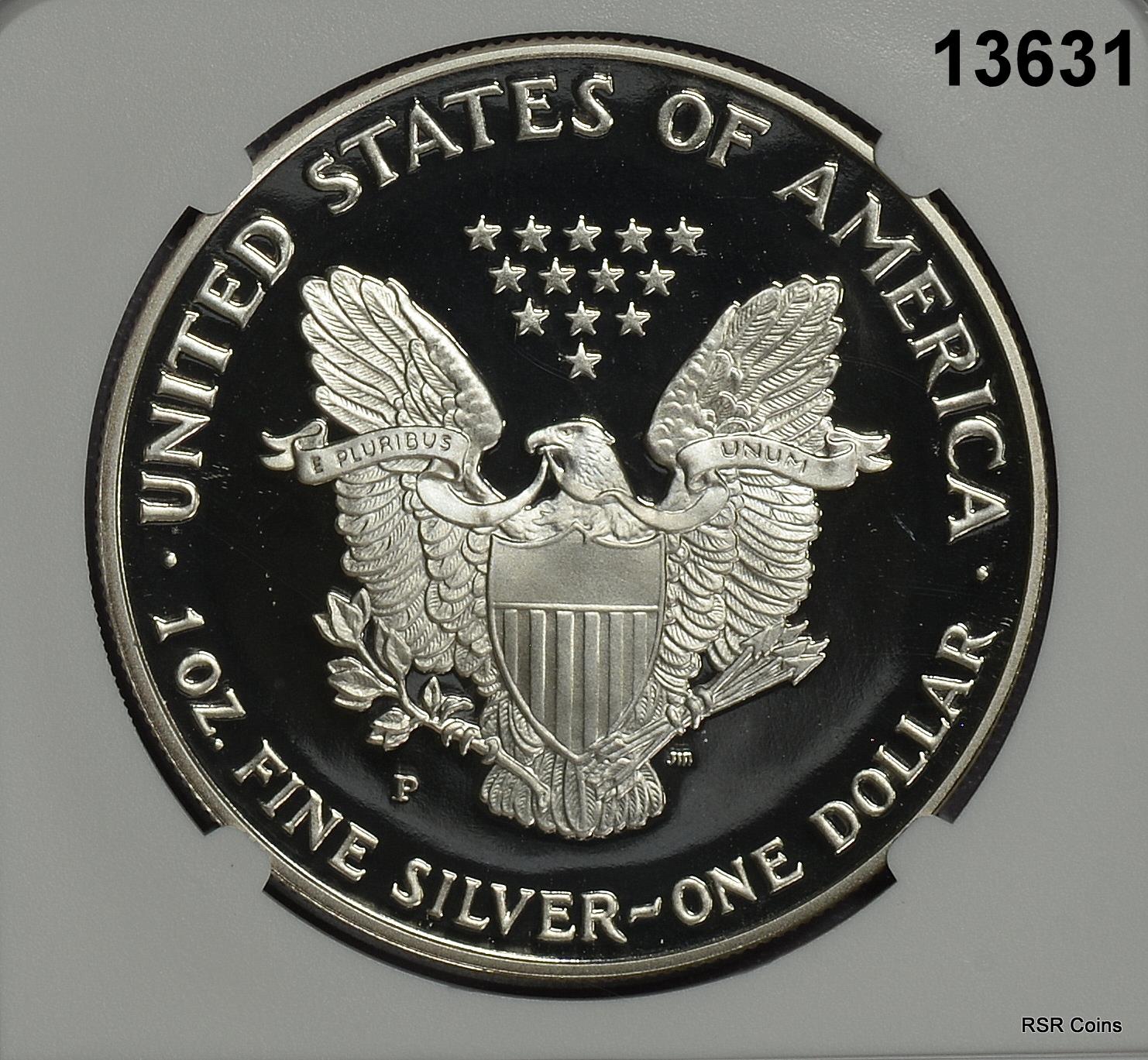 1993 P SILVER EAGLE NGC CERTIFIED PF69 ULTRA CAMEO! #13631