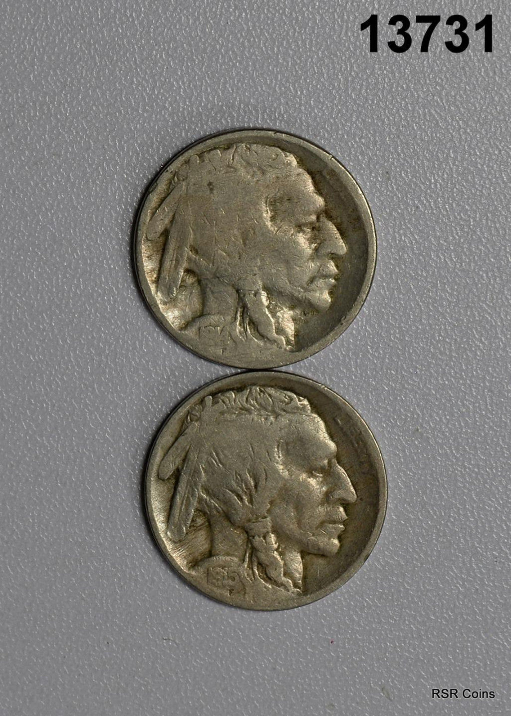 BUFFALO NICKEL LOT: 1914 GOOD, 1915 VG! #13731