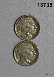 BUFFALO NICKEL LOT: 1928 D XF, 1928 S FINE! NICE LOT! #13735