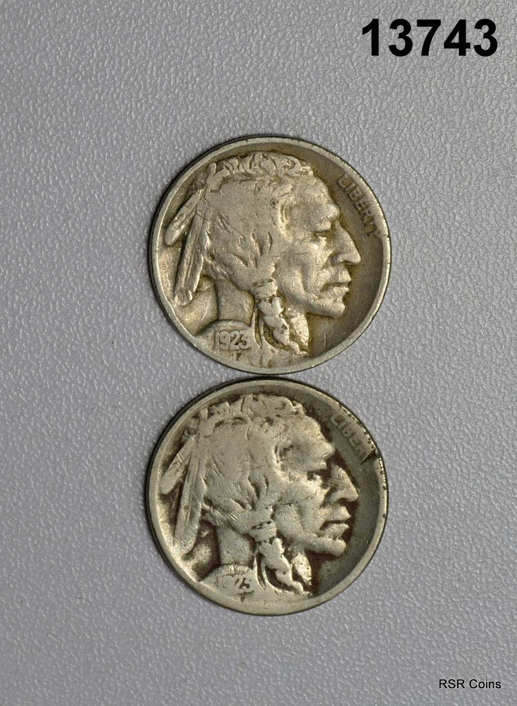 1923 SCRATCH VG, 1923 S GOOD RIM CUT BUFFALO NICKEL LOT! #13743