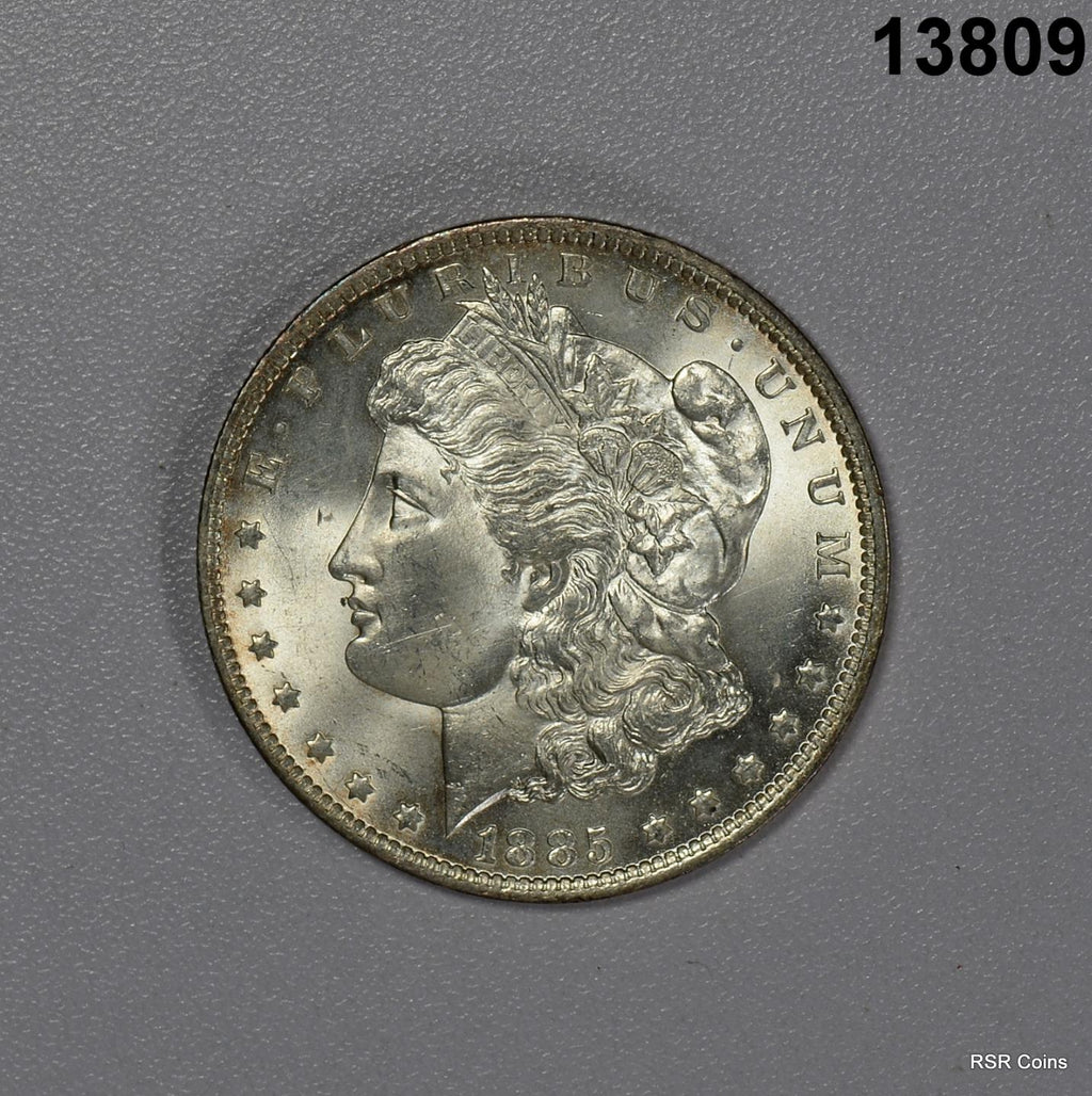 1885 0 MORGAN SILVER DOLLAR CHOICE BU+! FLASHY COIN! #13809