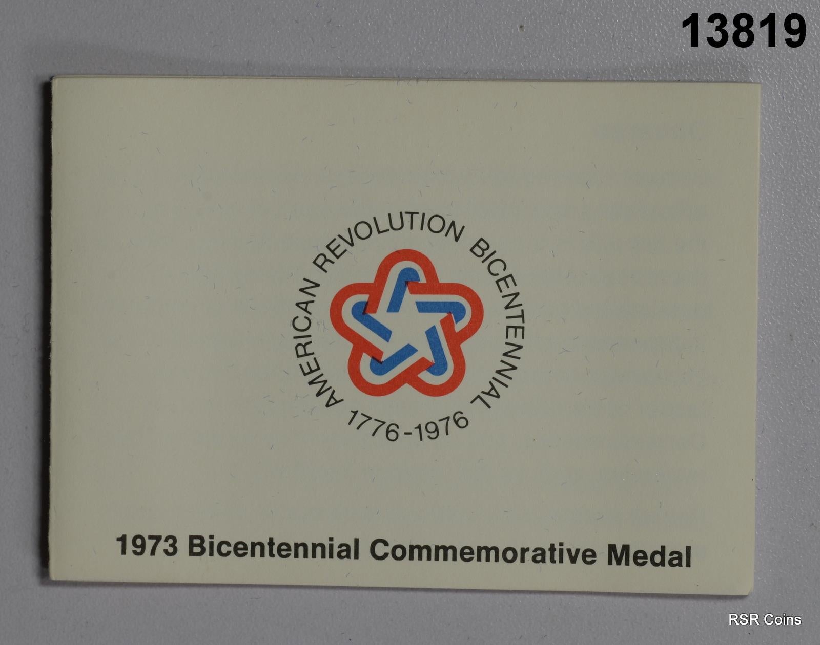 1973 BICENTENNIAL STERLING SILVER MEDAL #13819