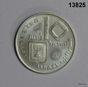 ISRAEL 1974 .900 SILVER PROOF PIDYON HABEN COA! #13825