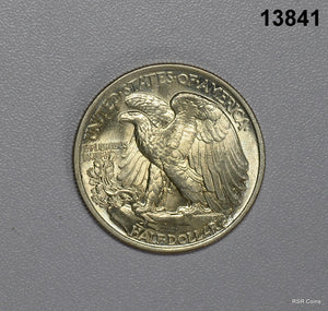 1943 WALKING LIBERTY HALF CHOICE BU! FLASHY! #13841