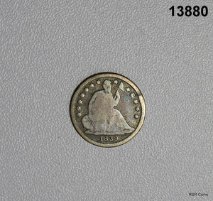 1839 O NO DRAPPERY SEATED LIBERTY HALF DIME GOOD! #13880