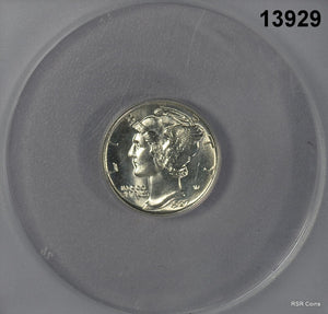 1927 MERCURY DIME ANACS CERTIFIED MS64 FSB! FLASHY! #13929