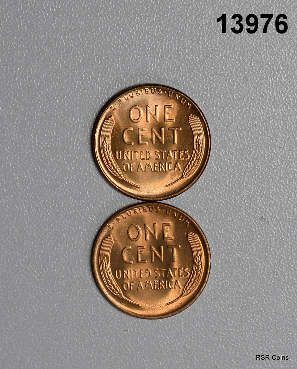 1938 + 1939 LINCOLN CENT LOT CHOICE + BU RED! WOW! #13976