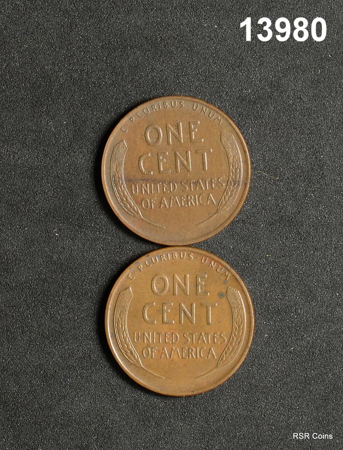 LOT OF 2 LINCOLN CENTS: 1932 XF, 1932 D AU+ NICE! #13980