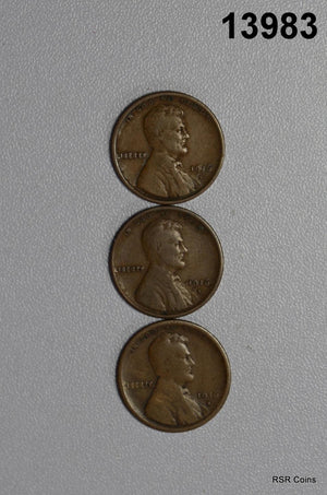 1916 S LINCOLN CENTS 1-FINE 2- VF! #13983