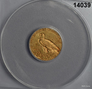 1928 $2.50 GOLD INDIAN ANACS CERTIFIED AU50 NICER!!! #14039