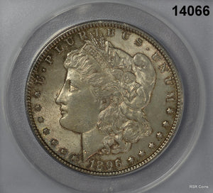 1896 P MORGAN SILVER DOLLAR ANACS CERTIFIED MS 63 PALE RAINBOW!! #14066