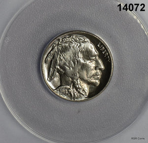 1937 D BUFFALO NICKEL ANACS CERTIFIED MS64 LOOKS BETTER! #14072