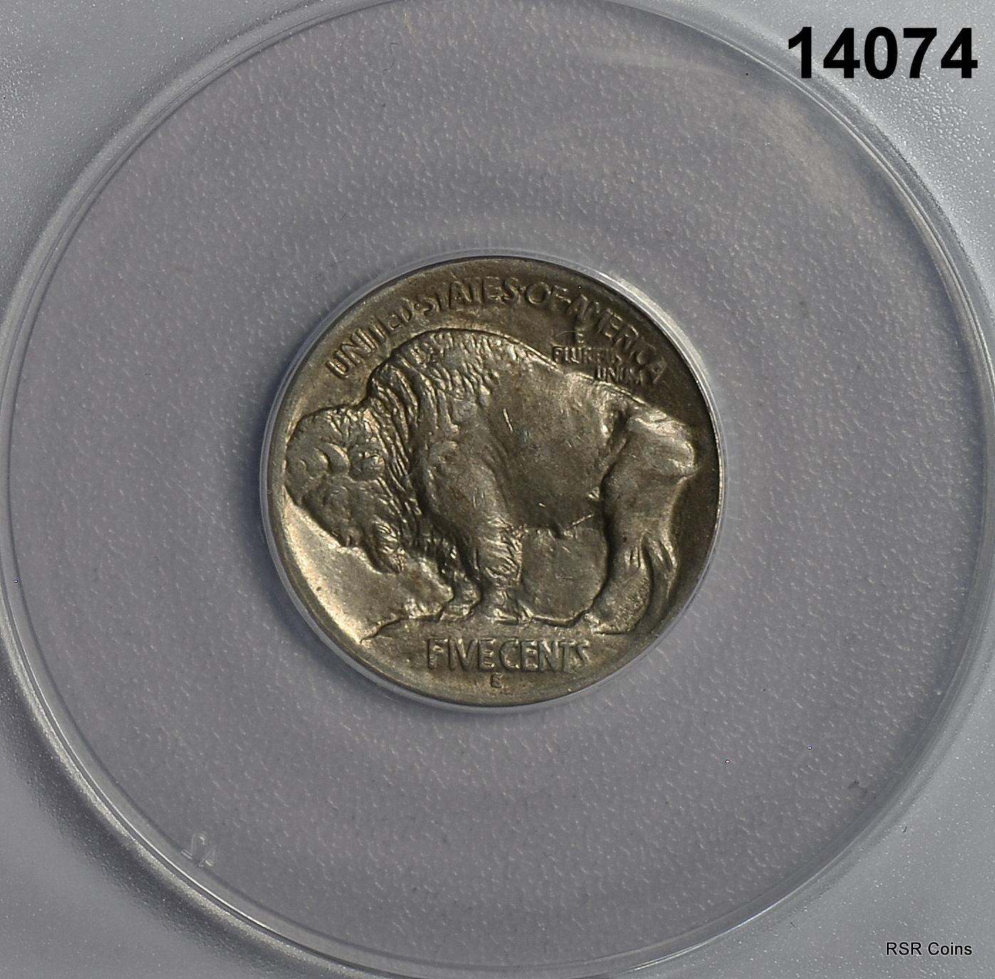 1913 S VAR. 1 BUFFALO NICKEL ANACS CERTIFIED AU55 FLASHY! #14074