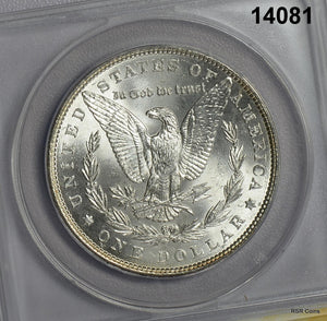 1886 MORGAN SILVER DOLLAR FLASHY FULLY STRUCK! ANACS CERTIFIED MS63! #14081