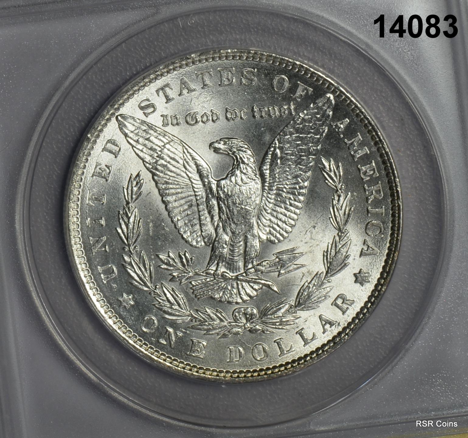 1886 MORGAN SILVER DOLLAR ANACS CERTIFIED MS63! #14083