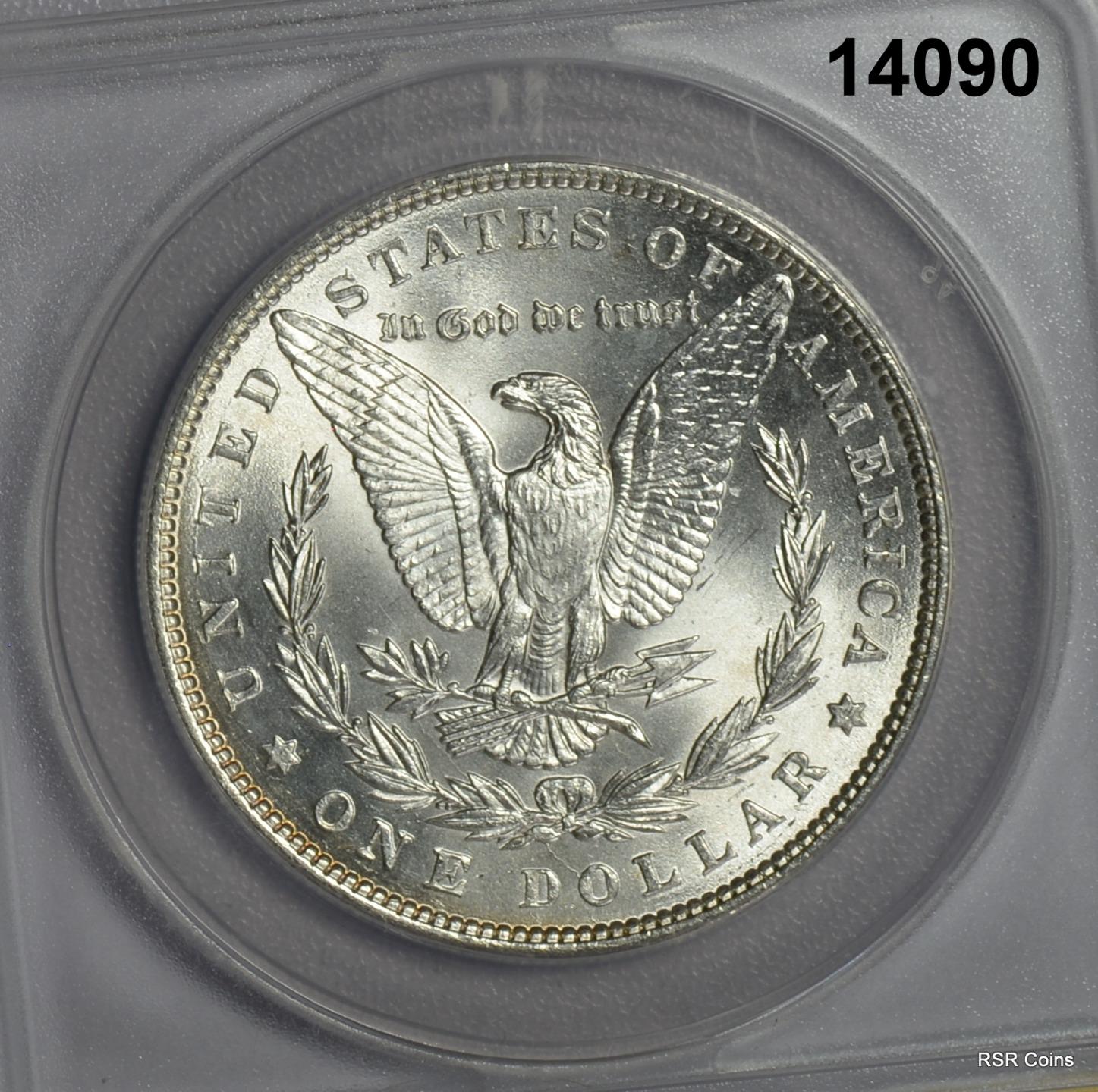 1886 MORGAN SILVER DOLLAR ANACS CERTIFIED MS63! #14090