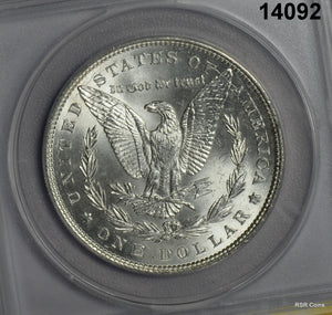 1886 MORGAN SILVER DOLLAR ANACS CERTIFIED MS63! #14092